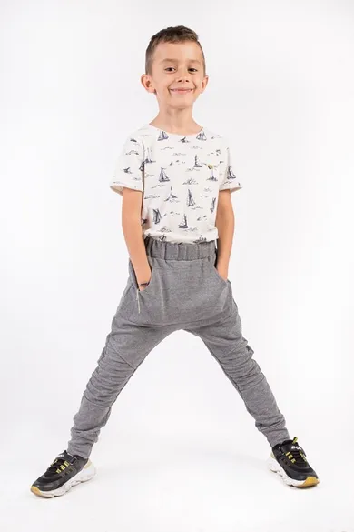 Spodnie dresowe chłopięce, szare, Tup Tup