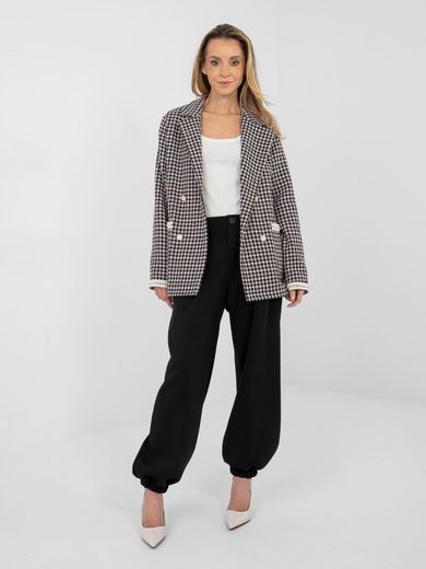 Spodnie dresowe damskie, czarne, Italy Moda