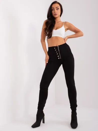 Spodnie dresowe damskie, czarne, Relevance