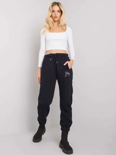 Spodnie dresowe damskie, granatowe, Relevance