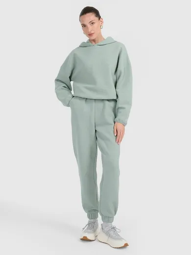 Spodnie dresowe damskie, miętowe, 4F