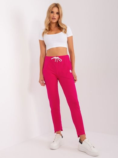 Spodnie dresowe damskie, różowe, Relevance