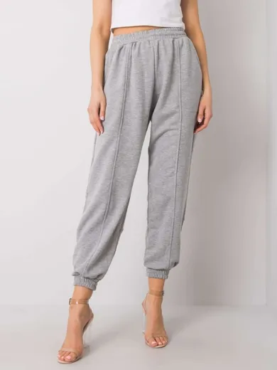 Spodnie dresowe damskie, szare, Ex Moda