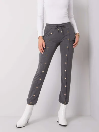 Spodnie dresowe damskie, szare, Relevance