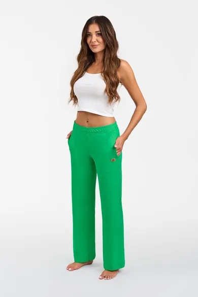 Spodnie dresowe damskie, zielone, Alta, Italian Fashion