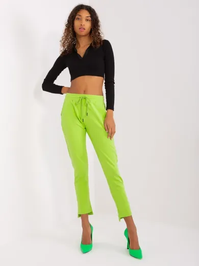 Spodnie dresowe damskie, zielone, Relevance