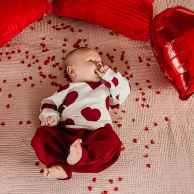 Spodnie dresowe dziecięce, bordowe, Eevi