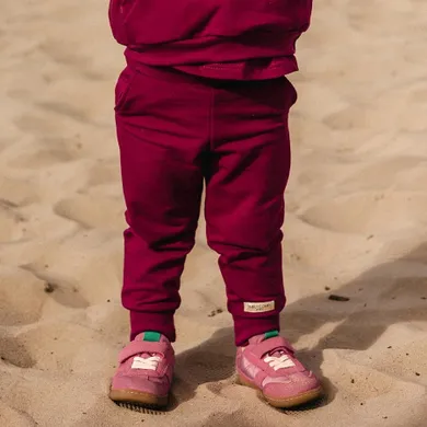 Spodnie dresowe dziewczęce, bordowe, Eevi