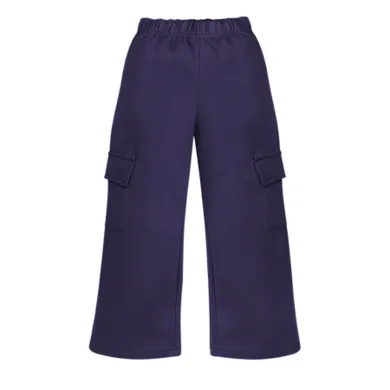 Spodnie dresowe dziewczęce, culotte, granatowe, Pinokio