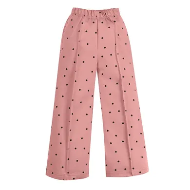 Spodnie dresowe dziewczęce, culotte, różowe, Pinokio