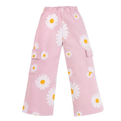 Spodnie dresowe dziewczęce, culotte, różowe, Pinokio