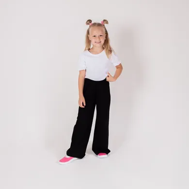 Spodnie dresowe dziewczęce, czarne, Nicol