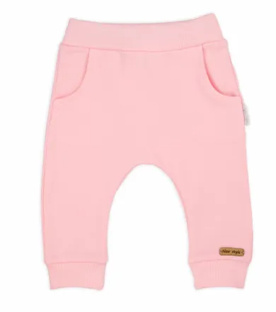 Spodnie dresowe dziewczęce, różowe, Nicol