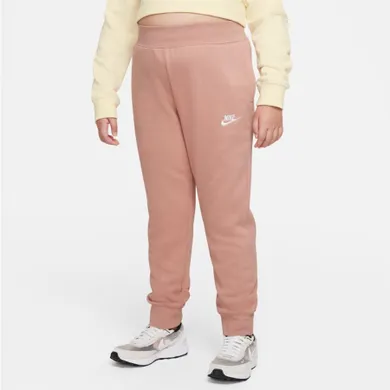 Spodnie dresowe dziewczęce, różowe, Nike Sportswear Club Fleece Jr girls