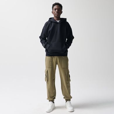 Spodnie dresowe khaki cargo regular NOWEAR
