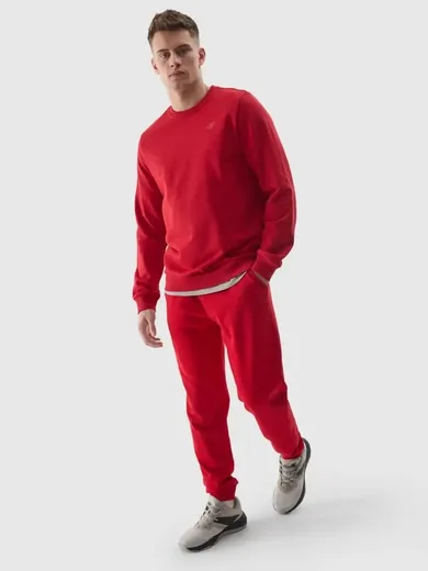 Spodnie dresowe męskie, czerwone, 4F