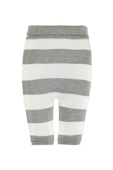 Spodnie dresowe niemowlęce, biało-szare, Bellybutton