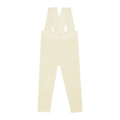 Spodnie dziecięce na szelkach, ecru, Nicol