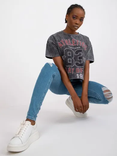 Spodnie jeansowe damskie, denim, Rue Paris