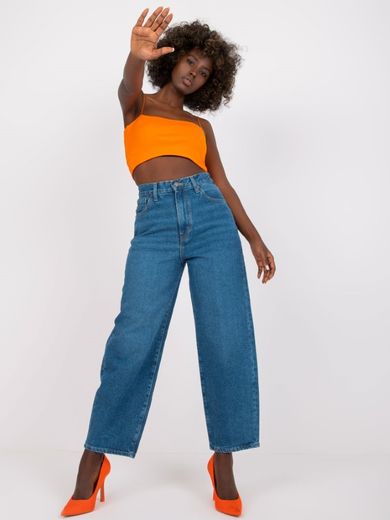 Spodnie jeansowe damskie, denim, Rue Paris