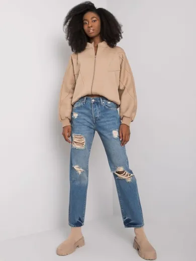 Spodnie jeansowe damskie, denim, Rue Paris