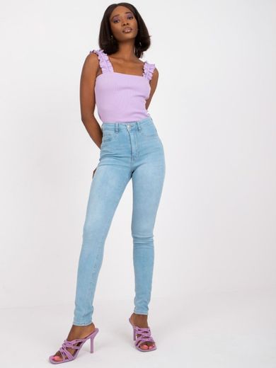 Spodnie jeansowe damskie, denim, Rue Paris