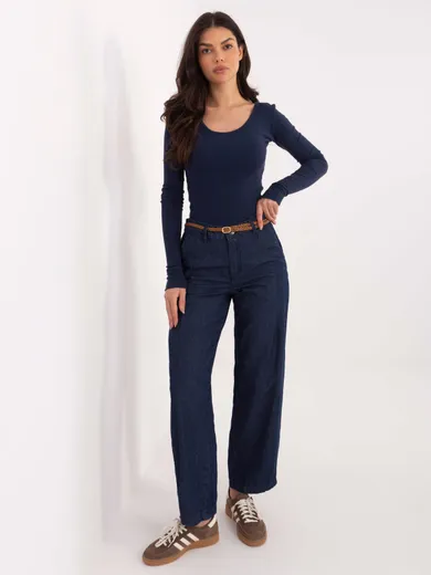 Spodnie jeansowe damskie, granatowe, Sublevel