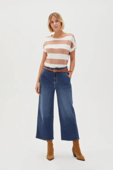 Spodnie jeansowe damskie, niebieskie, Moodo