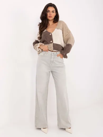 Spodnie jeansowe damskie, szare, Sublevel