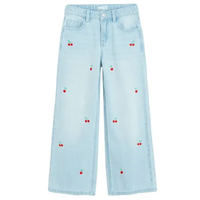 Spodnie jeansowe z regulacją o kroju wide Cool Club