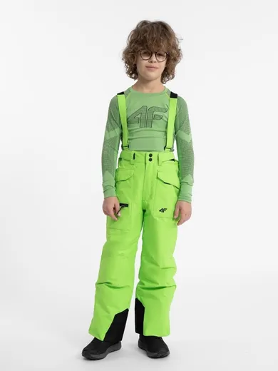 Spodnie narciarskie chłopięce, zielone, 4F