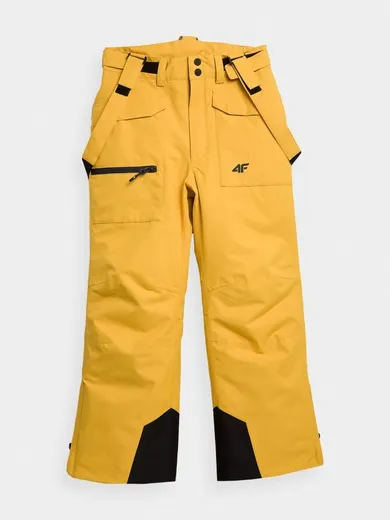 Spodnie narciarskie chłopięce, żółte, 4F