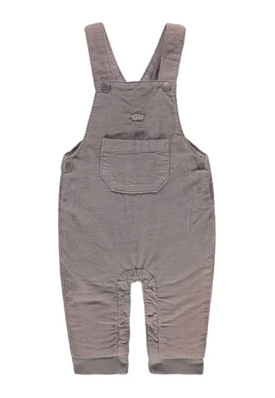 Spodnie ogrodniczki niemowlęce, szare, Kanz