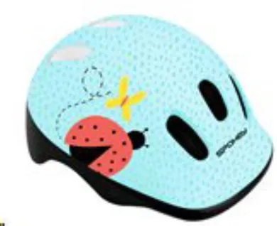 Spokey, Fun, Ladybug, kask rowerowy dziecięcy, rozmiar S, 48-52 cm