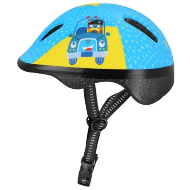 Spokey, Fun, Police, kask rowerowy dziecięcy, rozmiar M, 52-56 cm