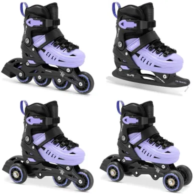 Spokey, łyżworolki regulowane, 4w1, 29-33VT 4ONE