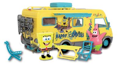 Spongebob, kamper, van z figurkami