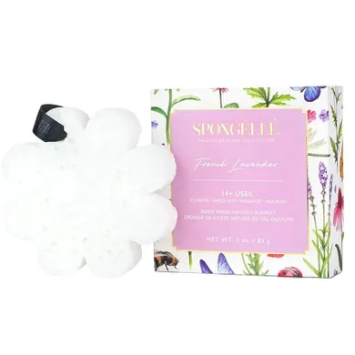 Spongelle, Boxed Flower, gąbka nasączona mydłem do mycia ciała, French Lavender