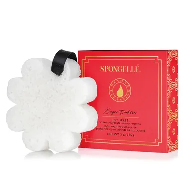 Spongelle, Boxed Flower, gąbka nasączona mydłem do mycia ciała, Sugar Dahila