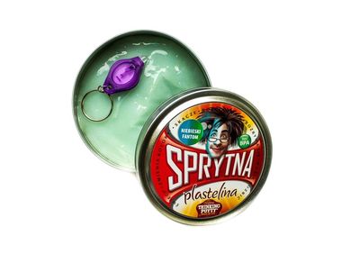 Sprytna plastelina, śladówka, niebieski fantom