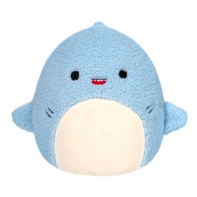 Squishmallows, Fuzzamallows, Davie Blue Shark, niebieski rekin, maskotka, 30 cm