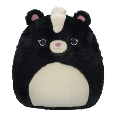 Squishmallows, Fuzzamallows, Selma, Black and White Skunk, skunks, maskotka, 30 cm