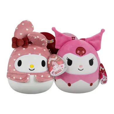 Squishmallows, Hello Kitty and Friends, My Melody z Kuromi, zestaw maskotek, 20 cm