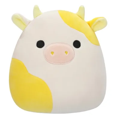 Squishmallows, Little Plush, Bodie, Yellow and White Cow, żółta łaciata krowa, maskotka, 19 cm