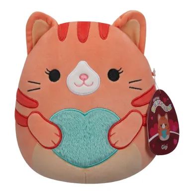 Squishmallows, Little Plush, Gigi Orange Tabby Cat, pomarańczowy kotek, maskotka, 19 cm