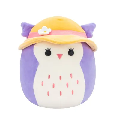 Squishmallows, Little Plush, Holly, Purple Owl, fioletowa sowa, maskotka, 19 cm