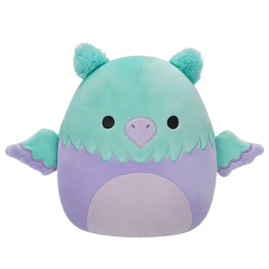 Squishmallows, Little Plush, Minerva, Aqua and Purple Griffin, niebiesko-fioletowy gryfin, maskotka, 19 cm