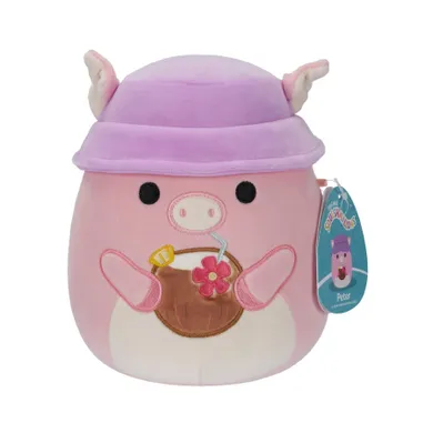 Squishmallows, Little Plush, Peter Pink Pig, różowa świnka, maskotka, 19 cm