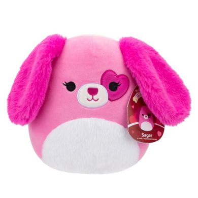 Squishmallows, Little Plush, Sager Pink Dog, różowy piesek, maskotka, 19 cm