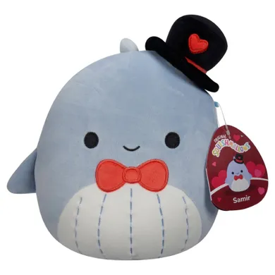 Squishmallows, Little Plush, Samir Blue Whale, niebieski wieloryb, maskotka, 19 cm